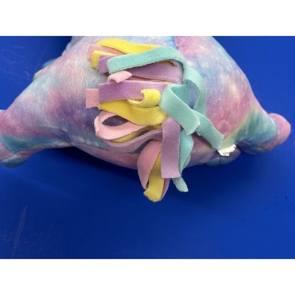 Caticorn Unicorn 2 Scoops 14" Tye Tie Dye Stuffed Plush Embroidered Eyes - Picture 3 of 6
